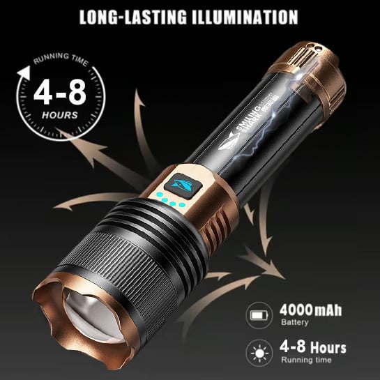 🔥2026 The Ultimate Survival SKYFIRE 1097 Waterproof Tactical Flash Light