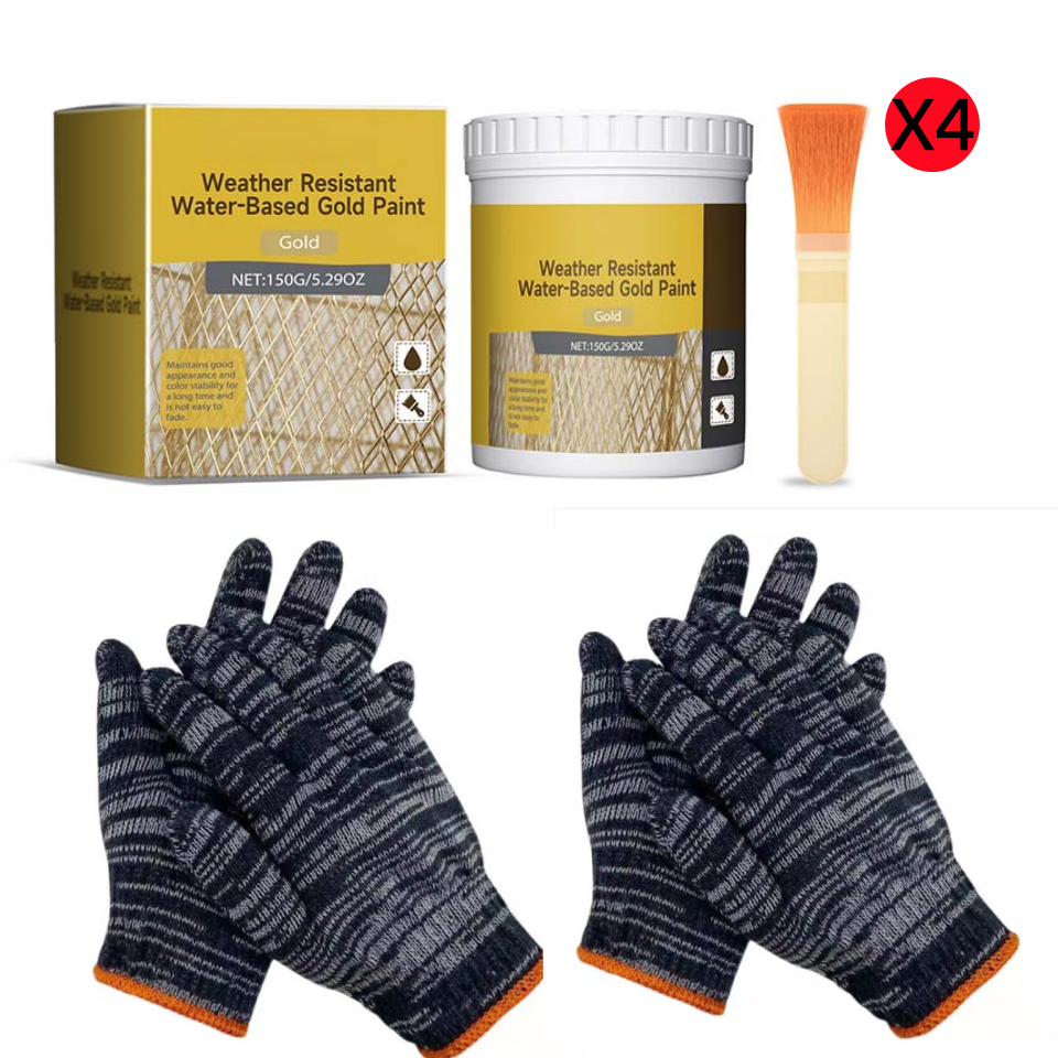 β¨ 50% OFF NOW! π‘ Weather-Resistant Gold Paint β Rich Foil Effect, Fast-Drying β For Wood, Metal & Stone β A Touch of Luxury π