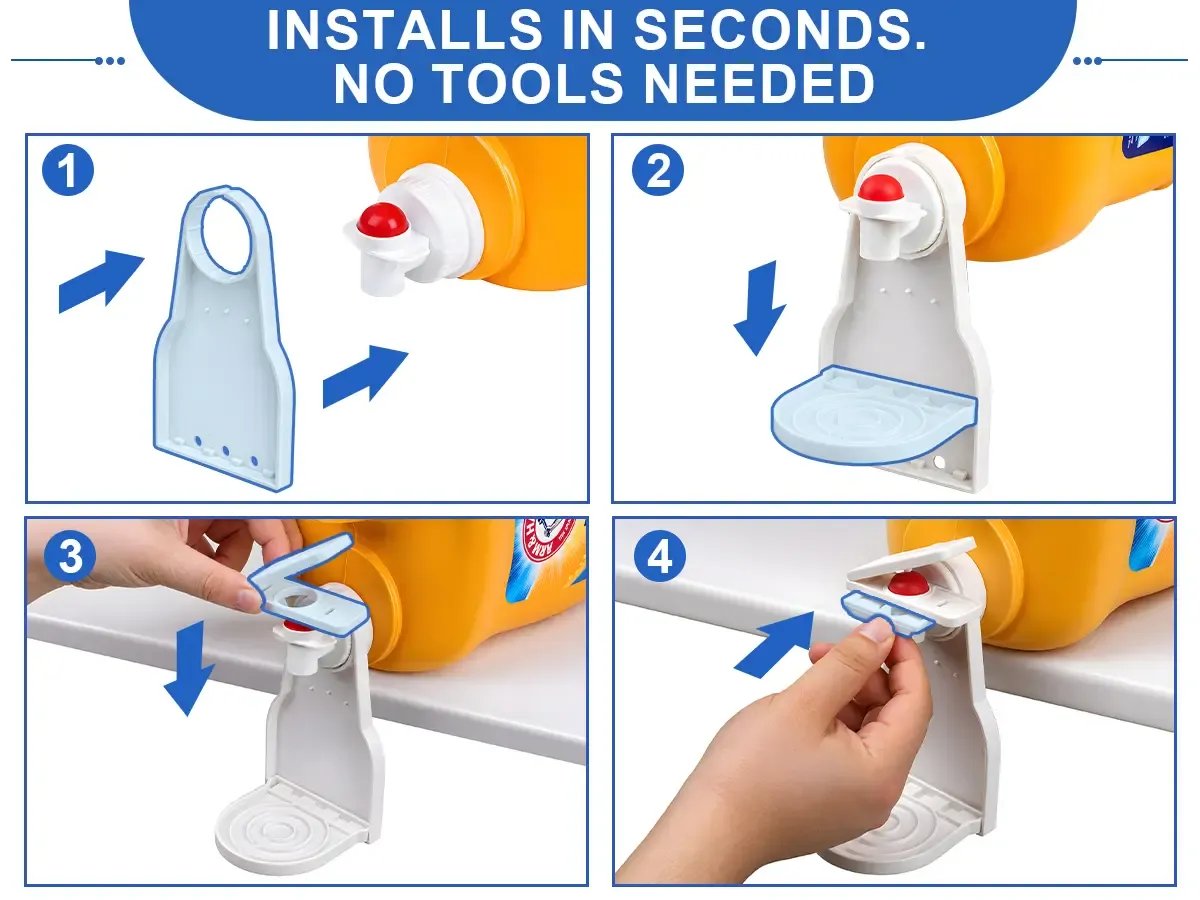 Laundry Detergent Dispenser Cup Holder