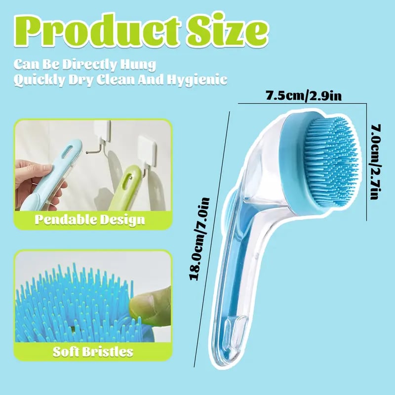 🐾Pet Bath Brush with Shampoo Dispenser