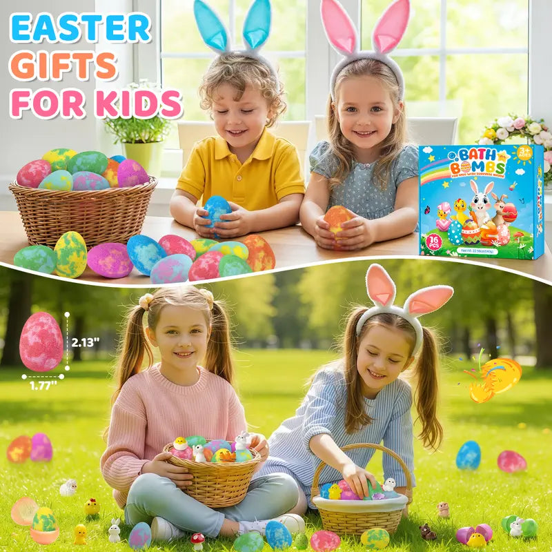 📢📢2026 NEW ARRIVALS16 Pack Easter Bath Bomb Gift Set