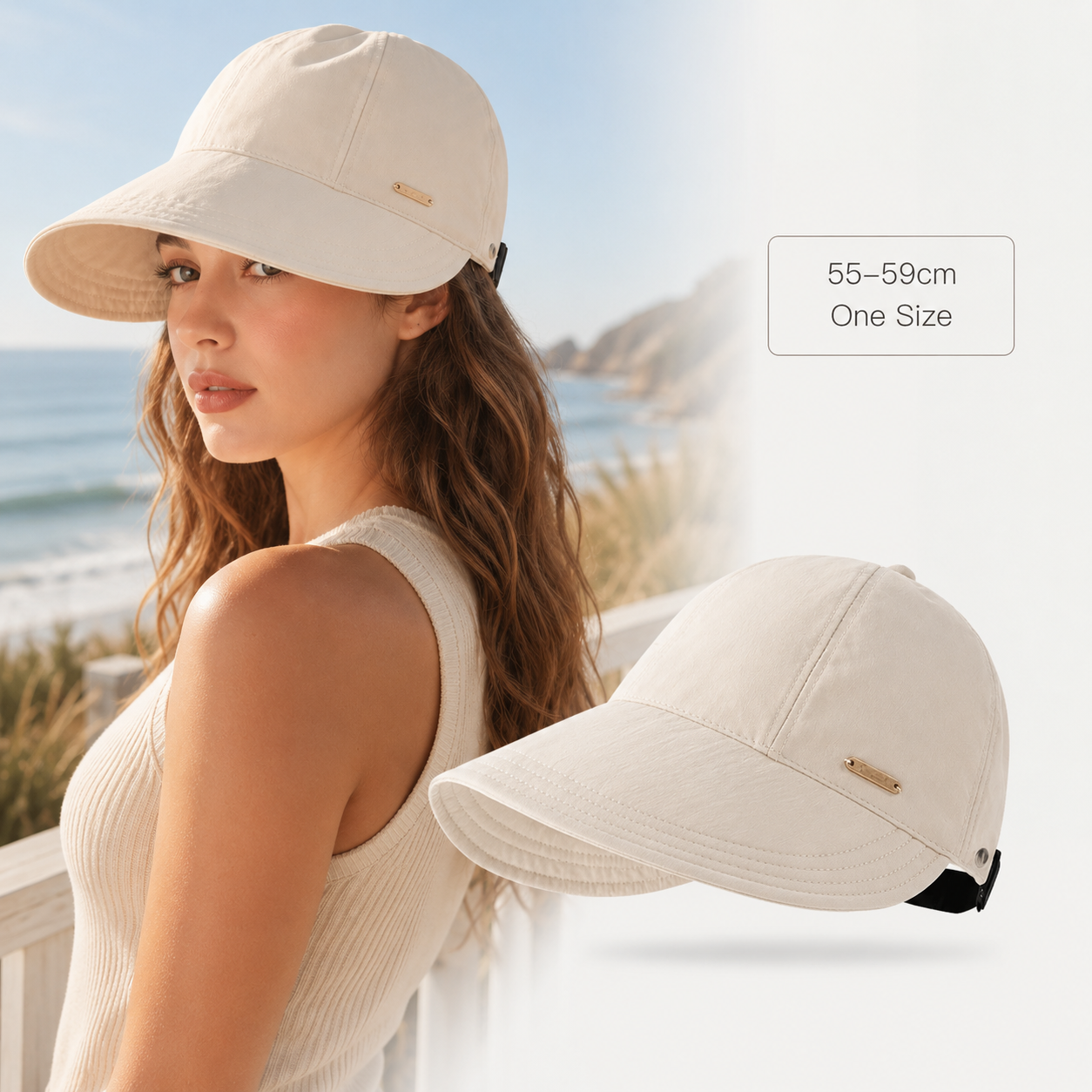 🌴Summer Sale 50% OFF👒UPF 50+ Ponytail Sun Visor Hat