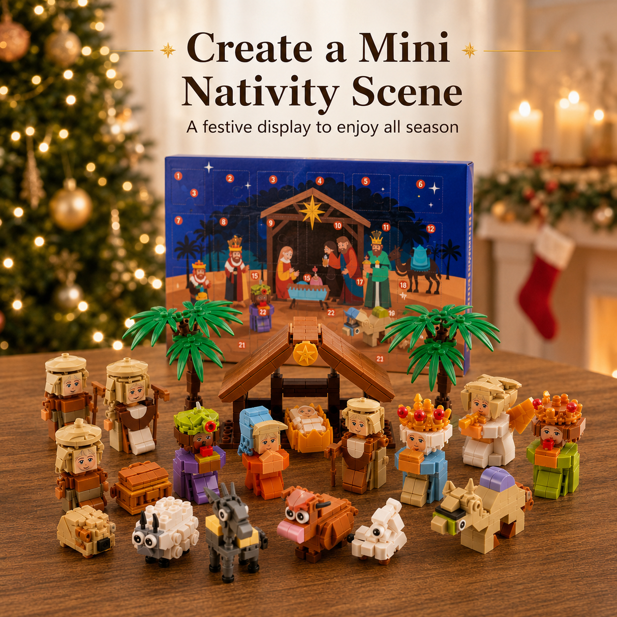 ๐24-Day Christmas Building Block Advent Calendar๐
