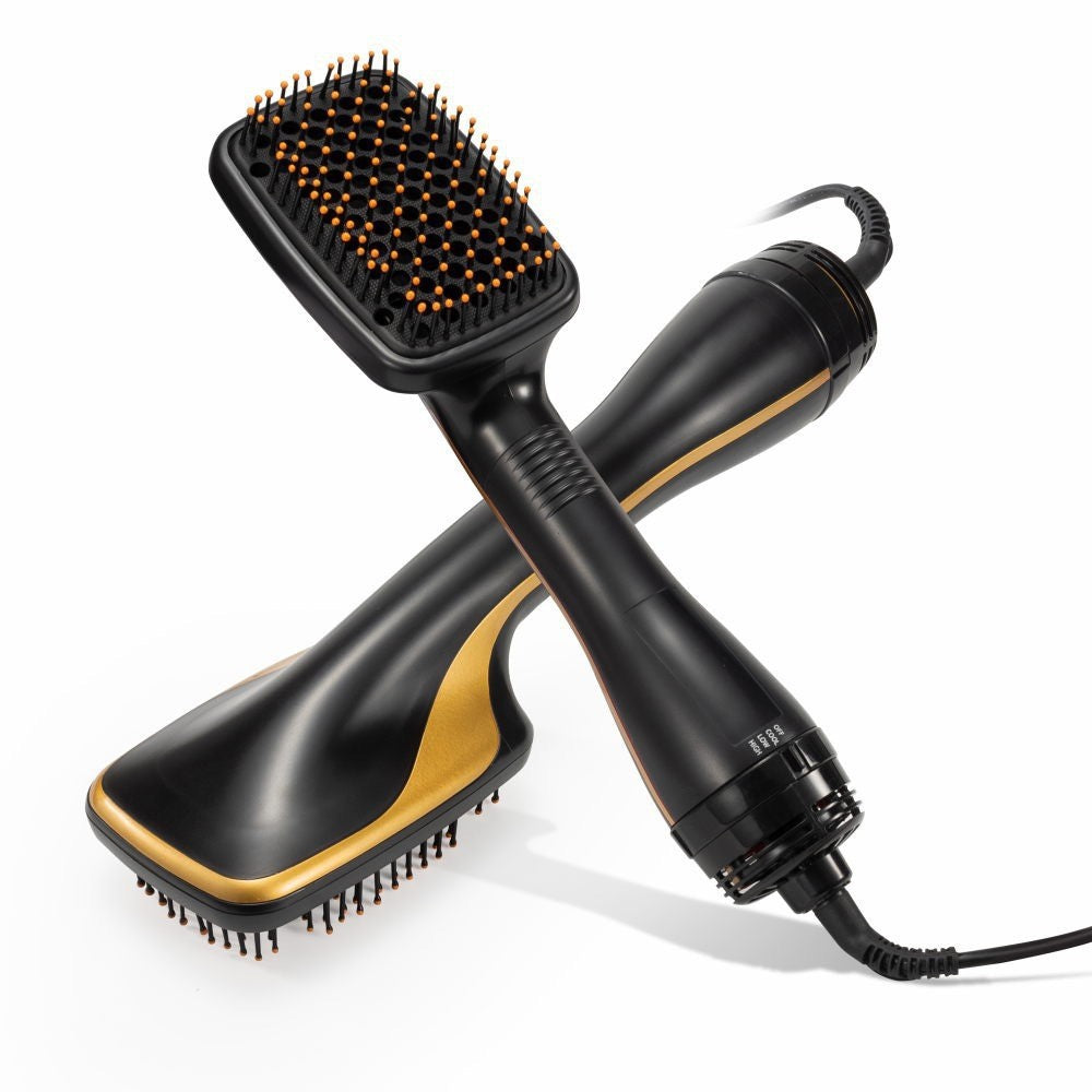 2-in-1 Hair Dryer Brush, Hot Air Brush for Curling, Straightening & Volumizing, Fast Styling Blow Dryer Brush for Smooth Frizz-Free Salon-Style Hair #SummerVibes