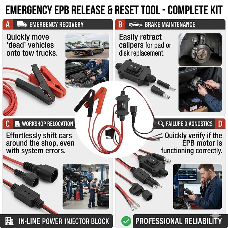 Stuck Parking Brake? Universal EPB Emergency Release Tool