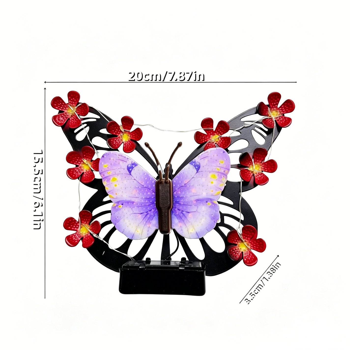 🦋 Solar-Powered Butterfly Wall Light | Outdoor Waterproof Garden Decor
