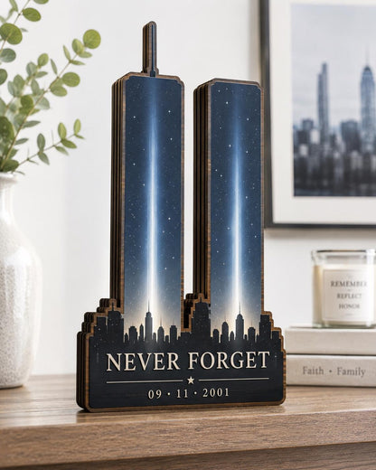 🇺🇸Never Forget 9/11 Memorial Desktop Table Sign✨