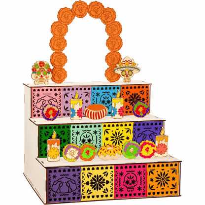 🔥 LAST DAY 49% OFF 🎃 Día de Muertos Wooden Ofrenda Altar 🏵️ Buy 2 Free Shipping