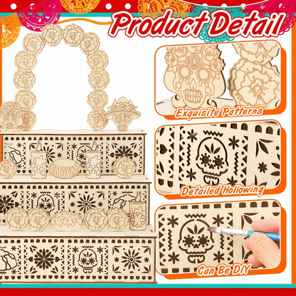 🔥 LAST DAY 49% OFF 🎃 Día de Muertos Wooden Ofrenda Altar 🏵️ Buy 2 Free Shipping