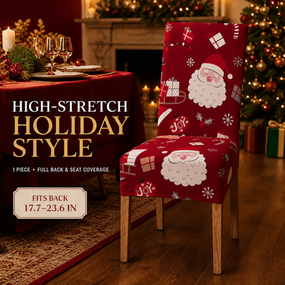 ✨ Transform Your Dining Room in Seconds! 🎄 Ultra-Stretch Christmas Chair Covers