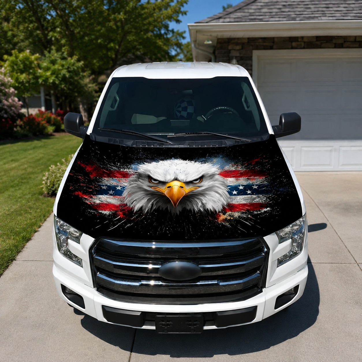 🎉4th Of July Flash Sale 65K+🔥American Car Hood Flag🦅No Glue No Tools🚗 Install in 1 Minute