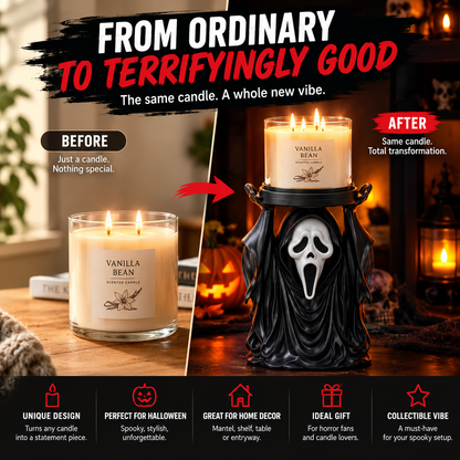 🕯️ 50% OFF TODAY 👻 Ghost Candle Holder for Spooky Home Decor