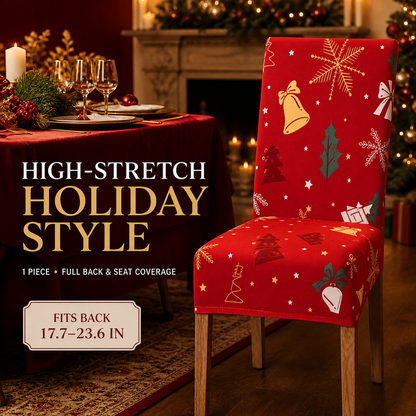✨ Transform Your Dining Room in Seconds! 🎄 Ultra-Stretch Christmas Chair Covers