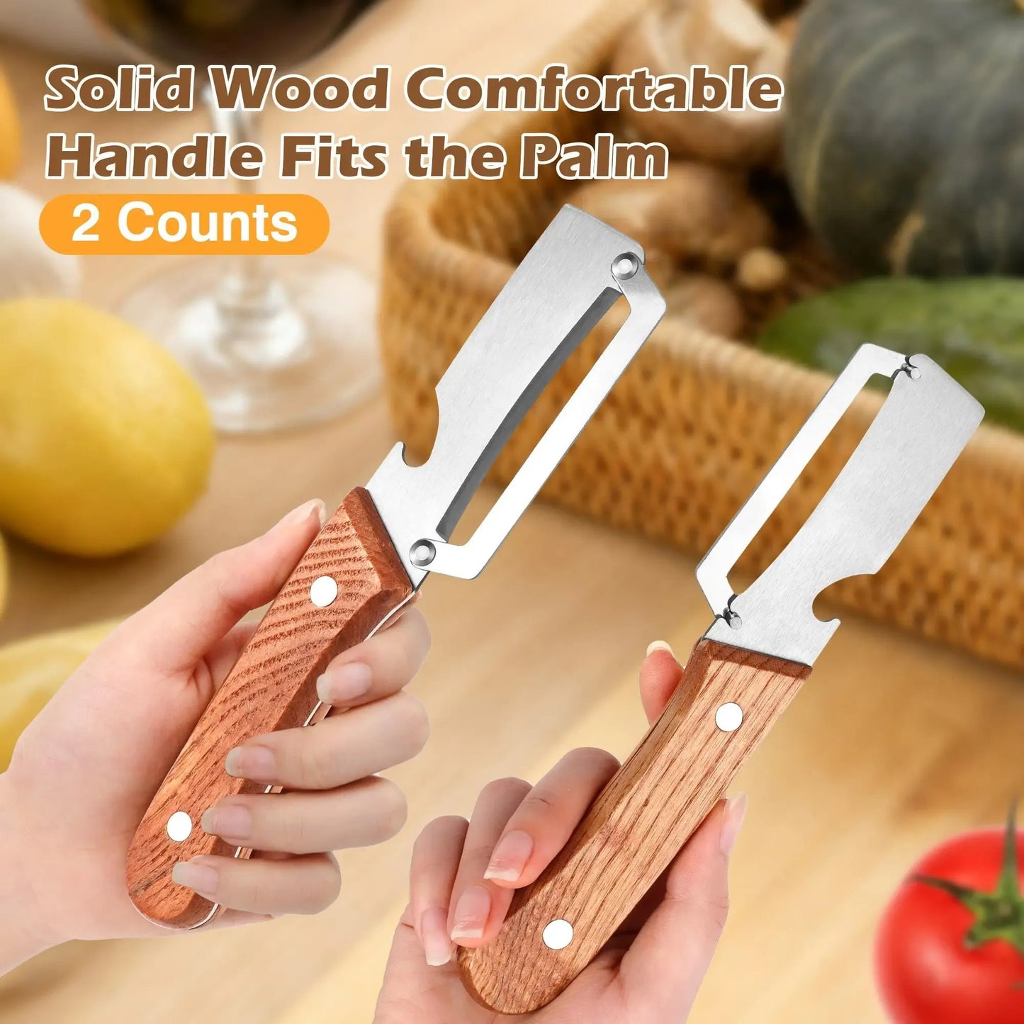 🔥 BUY 1 GET 1 FREE | 2-in-1 Multi-Functional Peeler & Bottle Opener