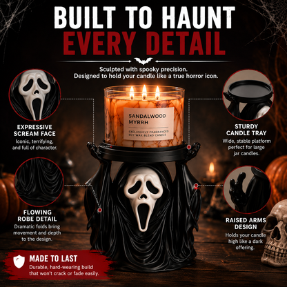 🕯️ 50% OFF TODAY 👻 Ghost Candle Holder for Spooky Home Decor