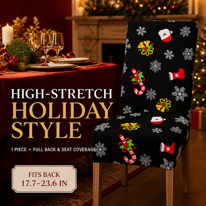 ✨ Transform Your Dining Room in Seconds! 🎄 Ultra-Stretch Christmas Chair Covers