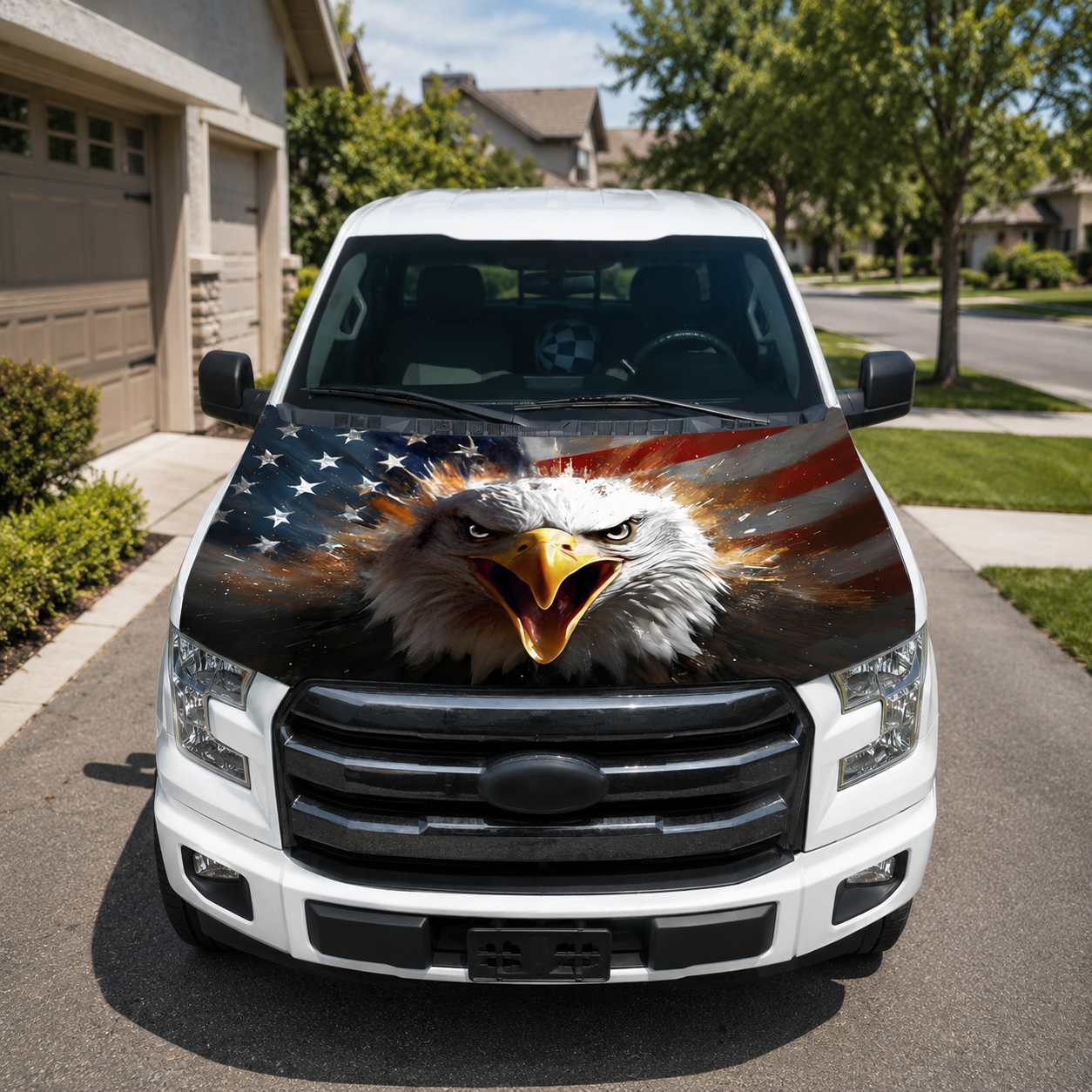 🎉4th Of July Flash Sale 65K+🔥American Car Hood Flag🦅No Glue No Tools🚗 Install in 1 Minute