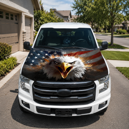 🎉4th Of July Flash Sale 65K+🔥American Car Hood Flag🦅No Glue No Tools🚗 Install in 1 Minute