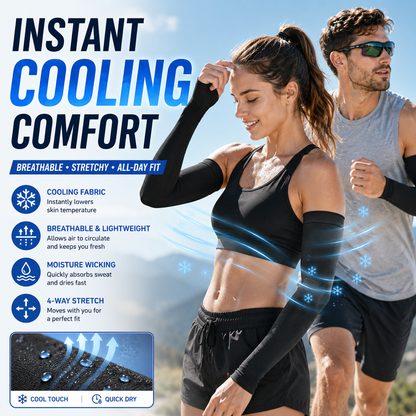 🔥 50% OFF | ☀️ UPF 50+ Cooling Sun Sleeves – Stay Cool & Protected Outdoors