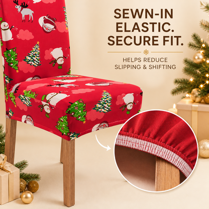 ✨ Transform Your Dining Room in Seconds! 🎄 Ultra-Stretch Christmas Chair Covers