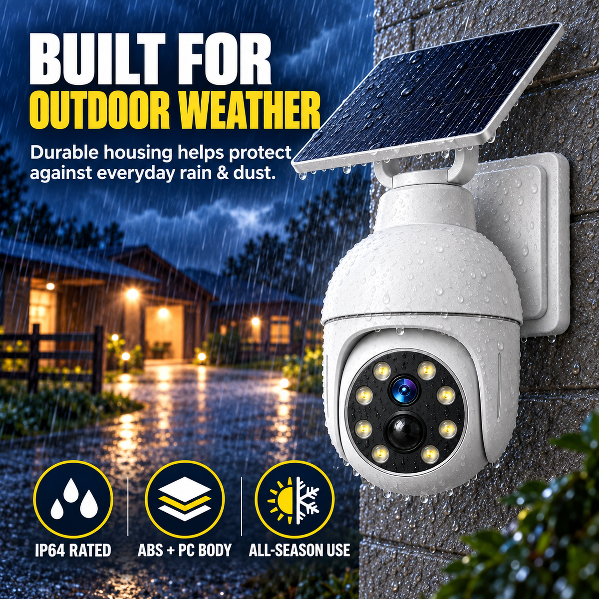 ☀️ Solar Motion Sensor Light - Camera-Style Outdoor Wall & Pathway Lamp 📹