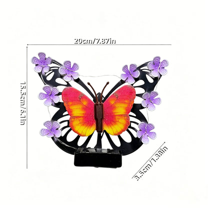 🦋 Solar-Powered Butterfly Wall Light | Outdoor Waterproof Garden Decor