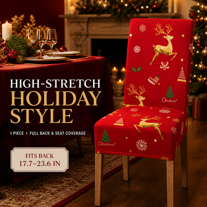 ✨ Transform Your Dining Room in Seconds! 🎄 Ultra-Stretch Christmas Chair Covers