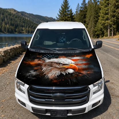 🎉4th Of July Flash Sale 65K+🔥American Car Hood Flag🦅No Glue No Tools🚗 Install in 1 Minute