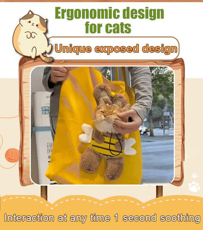 🐾 Cute Head-Out Pet Carrier Bag for Cats & Small Dogs