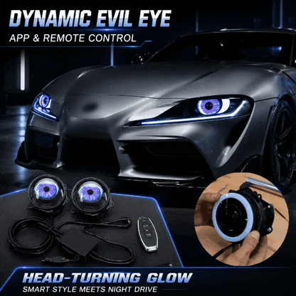 👁️ Demon Eye RGB Headlight Kit – Animated Iris Car Lighting Upgrade