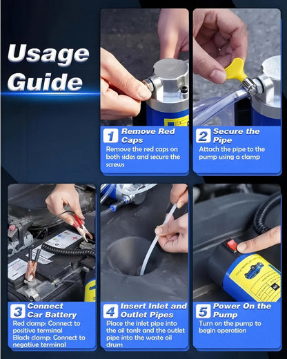 ⚡ 12V 100W Powerful Self-Priming Oil Pump