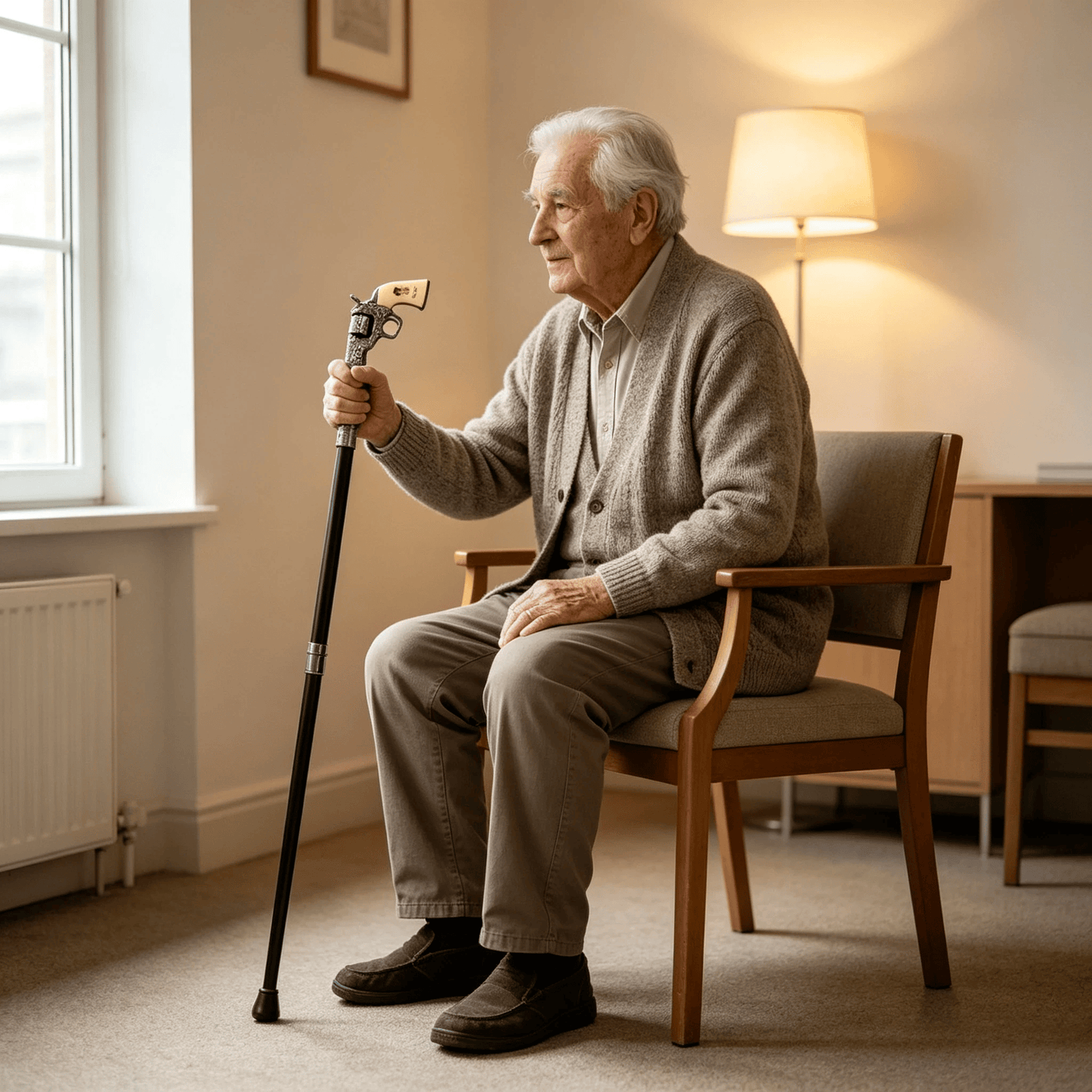 🔫 Western Revolver Walking Cane – Unique Pistol Handle for Collectors & Gentlemen