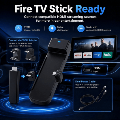 🚘Car TV HDMI Adapter & Wireless CarPlay Converter