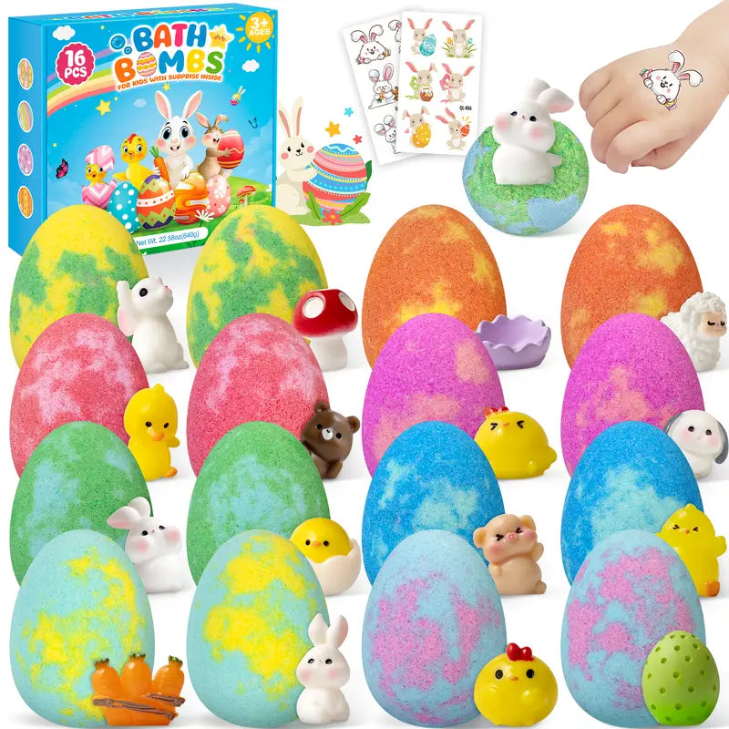 📢📢2026 NEW ARRIVALS16 Pack Easter Bath Bomb Gift Set