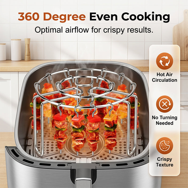 🥩Vertical barbecue grill for grilling skewers.🍤