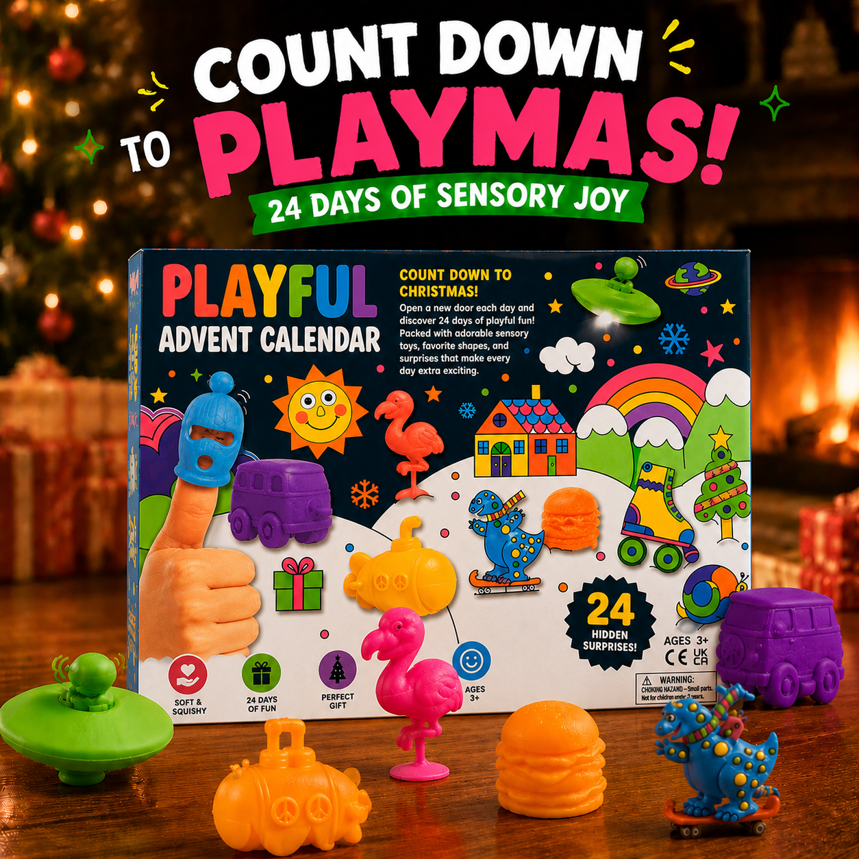 🔥Buy 2 Save 20%🎄 24-Day Squishy Advent Calendar – A New Surprise Every Day 🎁
