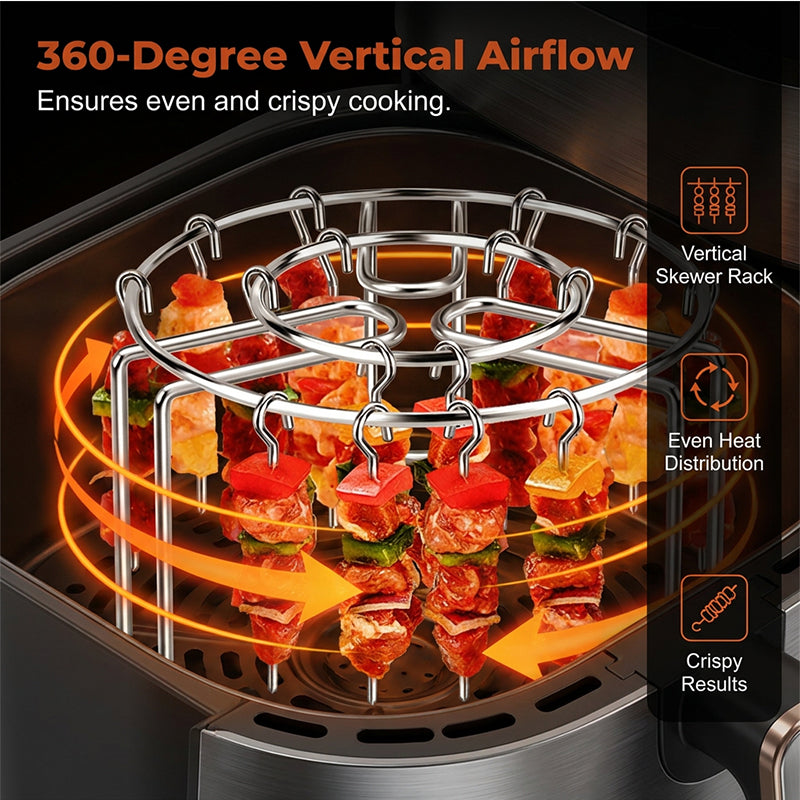 🥩Vertical barbecue grill for grilling skewers.🍤