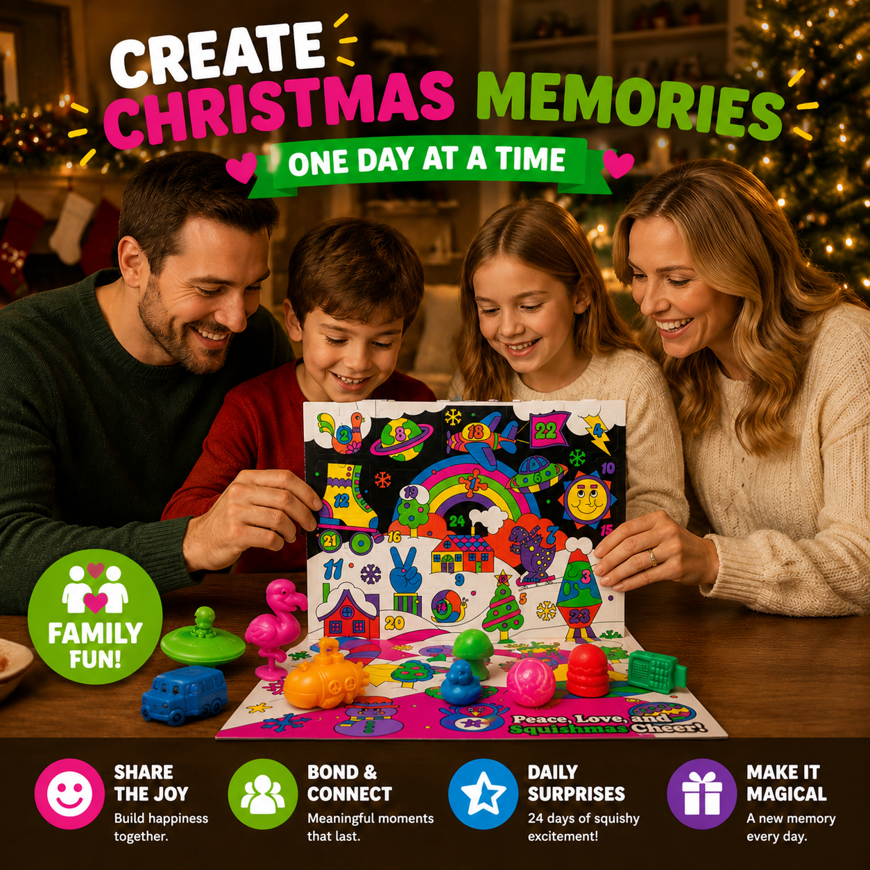 🔥Buy 2 Save 20%🎄 24-Day Squishy Advent Calendar – A New Surprise Every Day 🎁
