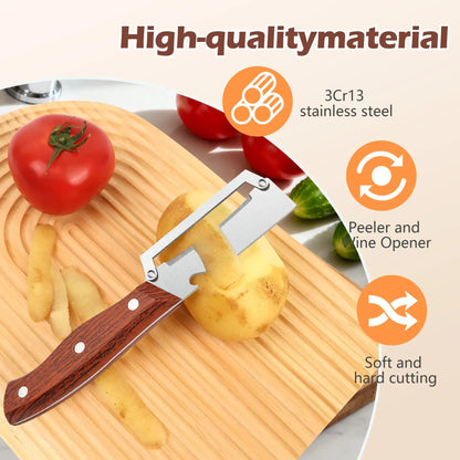 🔥 BUY 1 GET 1 FREE | 2-in-1 Multi-Functional Peeler & Bottle Opener