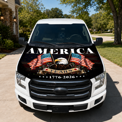 🎉4th Of July Flash Sale 65K+🔥American Car Hood Flag🦅No Glue No Tools🚗 Install in 1 Minute