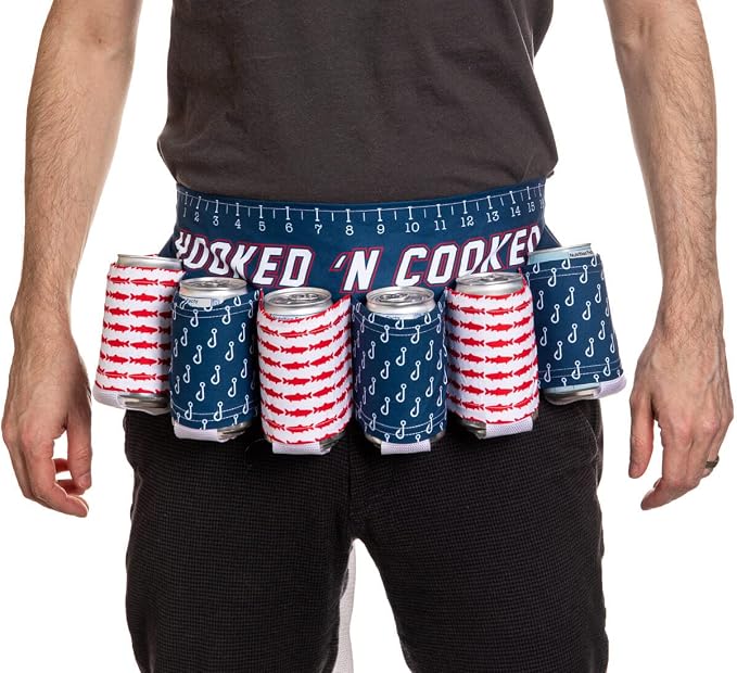 Novelty Beer Belt Holster (6-Pack) – Adjustable Belt – A Must-Have for BBQs and July 4th Parties