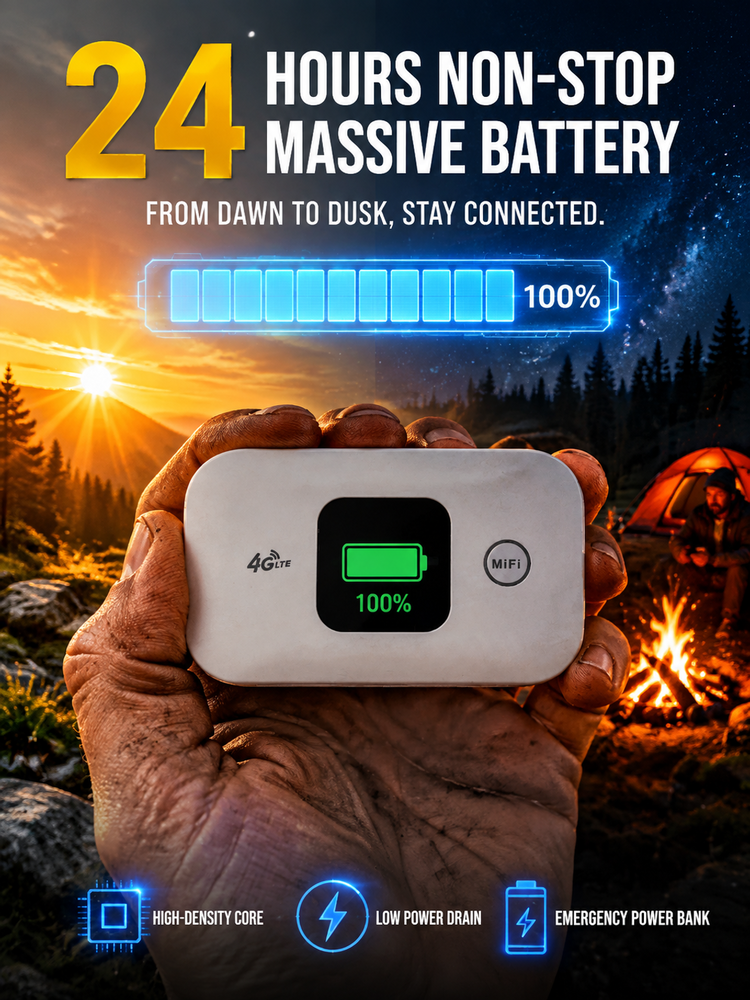 [Limited Time] Starlink-Powered Portable 5G Router — LIFETIME ZERO MONTHLY FEES, 100% Global Signal!