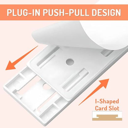 🔥Adhesive Socket Holder – Punch-Free Wall Mount with Cable Organizer Clips