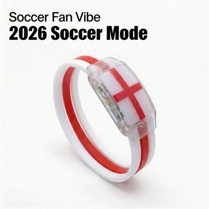 2PCS LED Light Up National Flag Wristbands