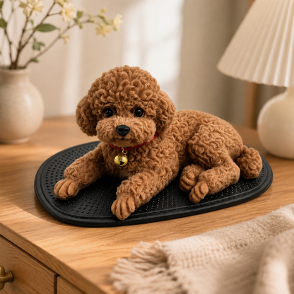 ✨ Squishy Poodle Car Dashboard Ornament | Cute Stress