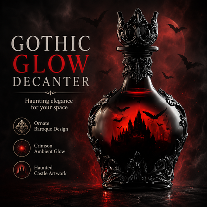 🧛 Gothic Vampire Elixir Whiskey Decanter | Magic Potion Style Liquor Bottle 🍷