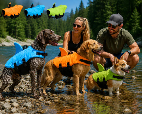 ⏰ 50% OFF – Snag One Now 🦈🐶 Adjustable Shark-Shaped Dog Life Vest – Your Pup Will Look Fin-Tastic! | Safety Float + Cute Design