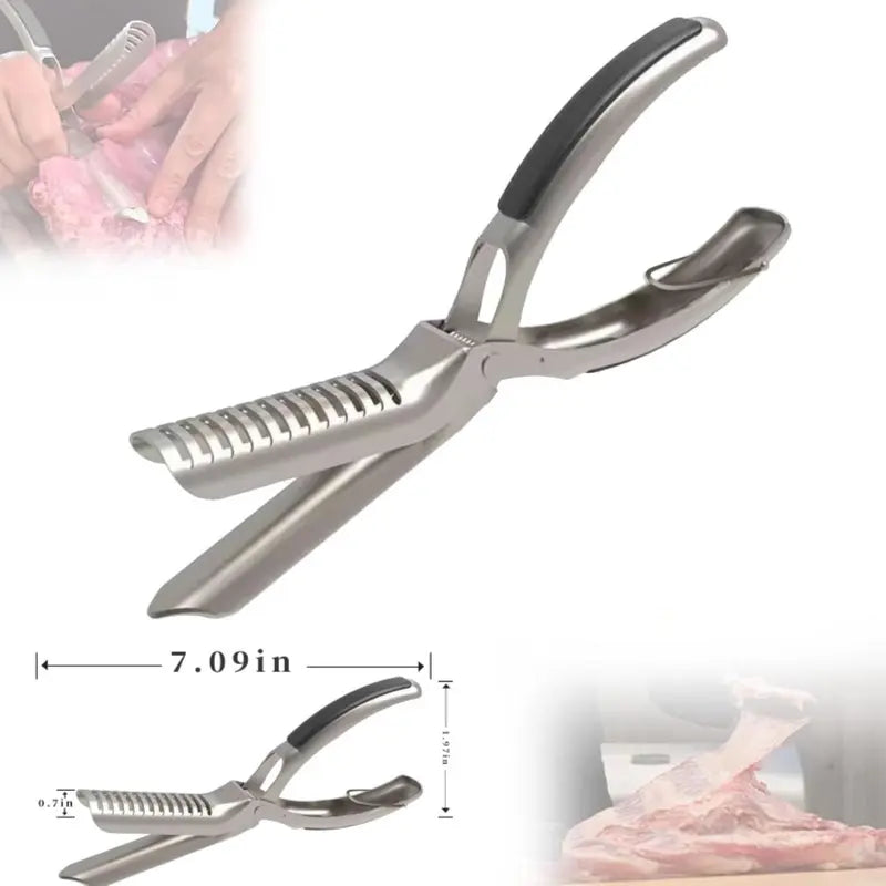 📢📢50% OFF !! ⏰Stainless Steel BBQ Rib Skinner
