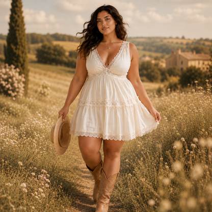 🌸SUMMER SALE 50% OFF✨ Boho Lace Mini Slip Dress