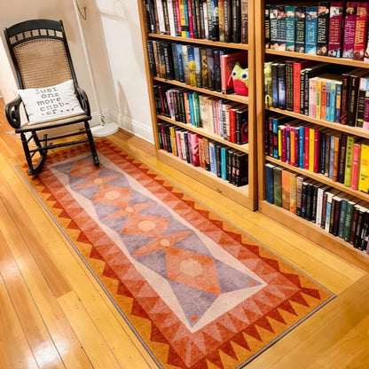 Washable Bohemian Runner Rug